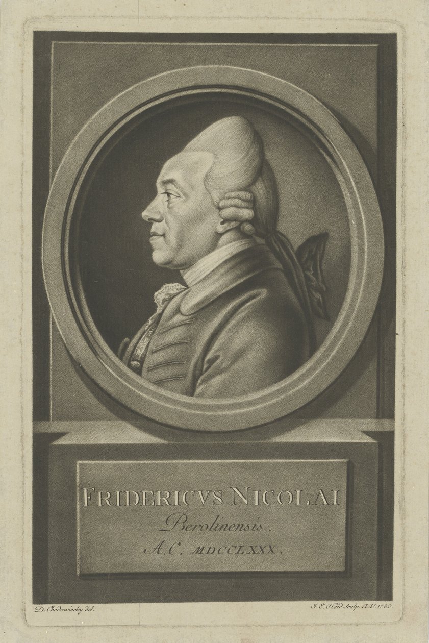 Christoph Friedrich Nicolai 1733-1811, 1780 de Daniel Nikolaus Chodowiecki