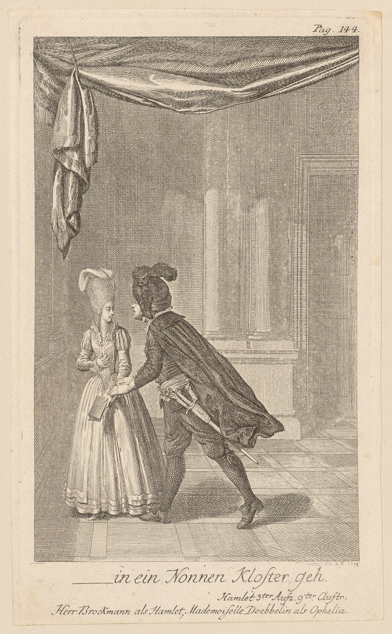 Conversación con Ofelia de Daniel Nikolaus Chodowiecki