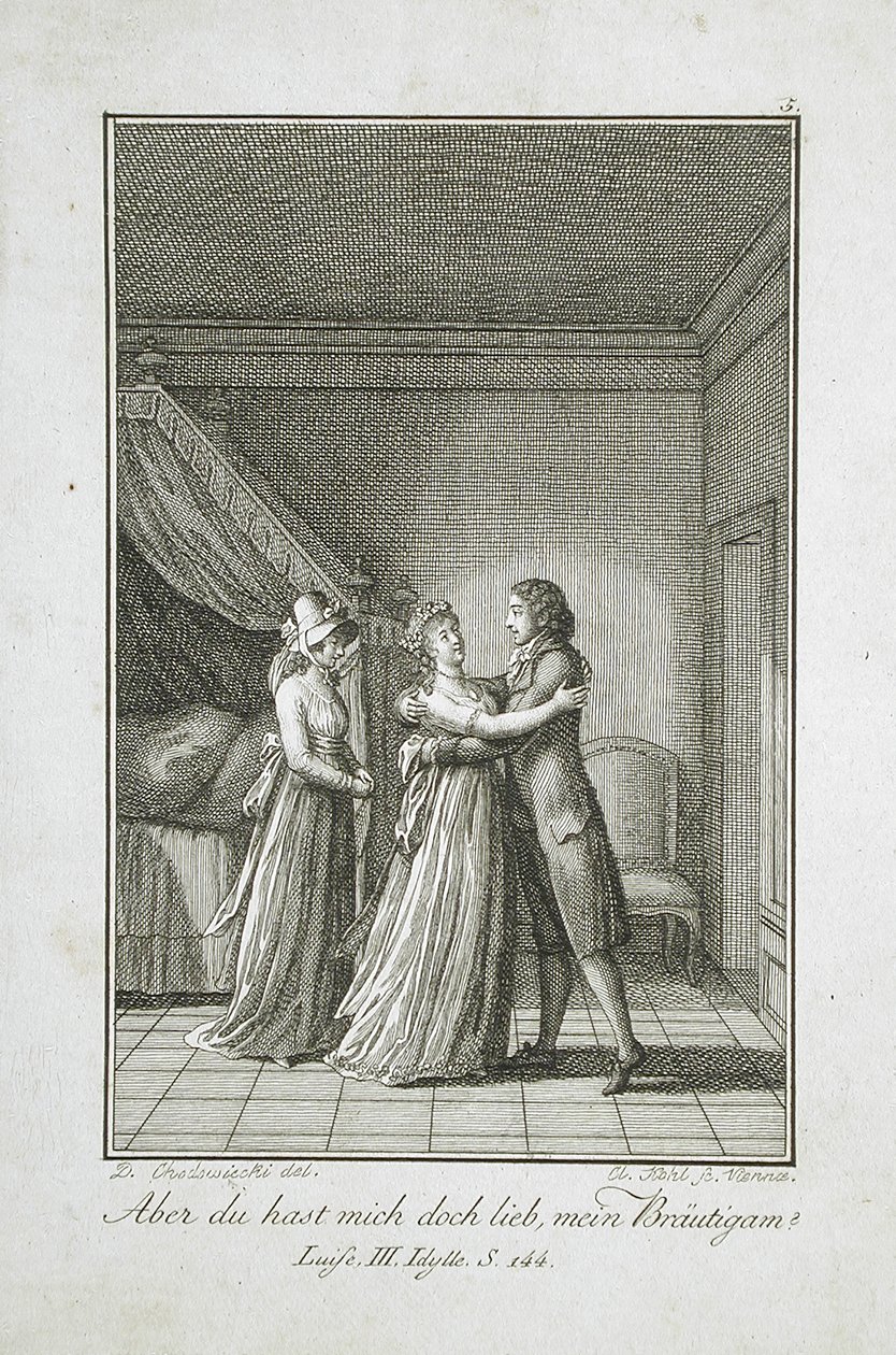 Ilustración para el «Almanaque de Becker de 1798» de Daniel Nikolaus Chodowiecki