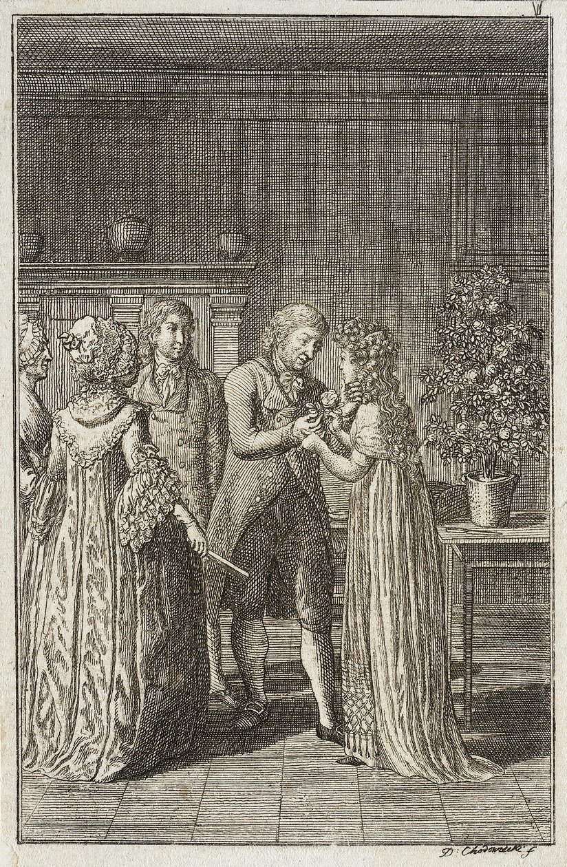 Ilustración para el «Almanaque de Becker para 1800» de Daniel Nikolaus Chodowiecki