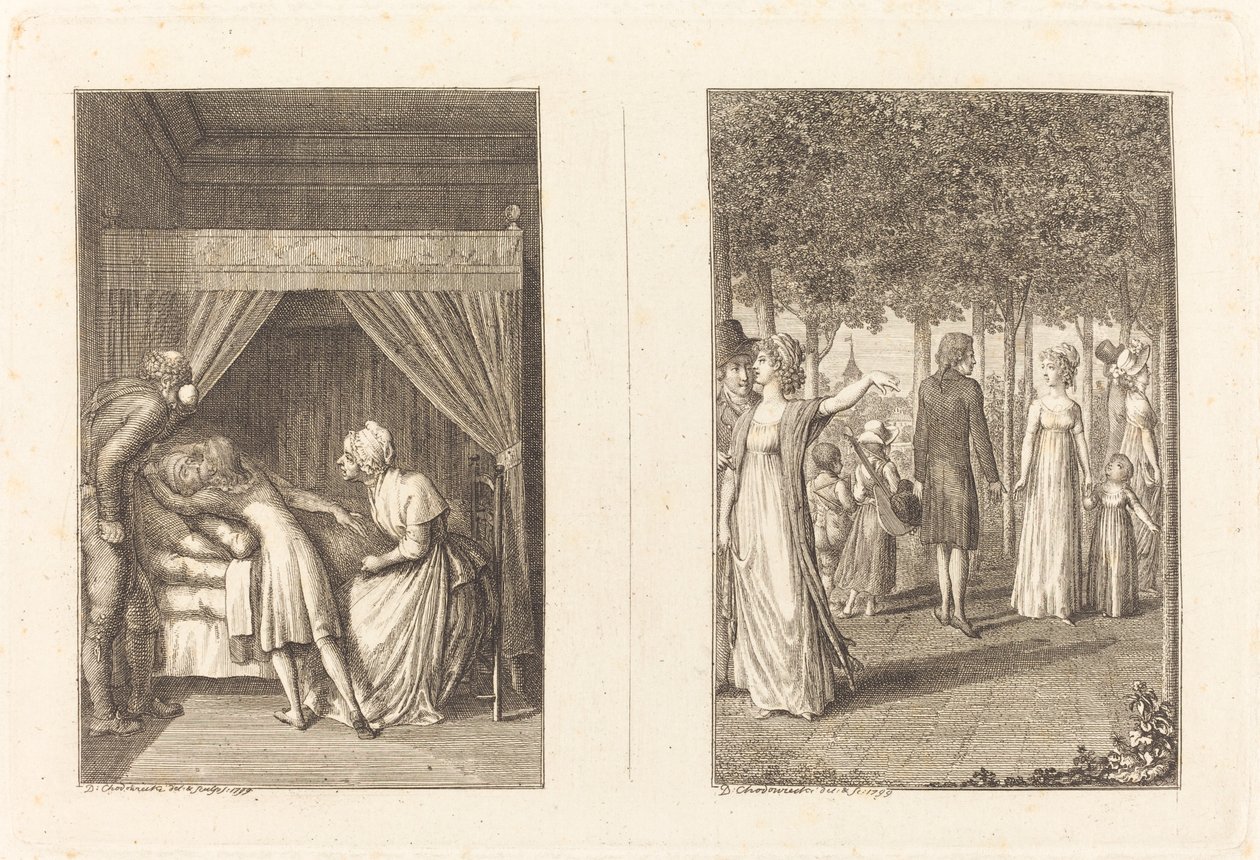 Ilustraciones de La Fontaine de Daniel Nikolaus Chodowiecki