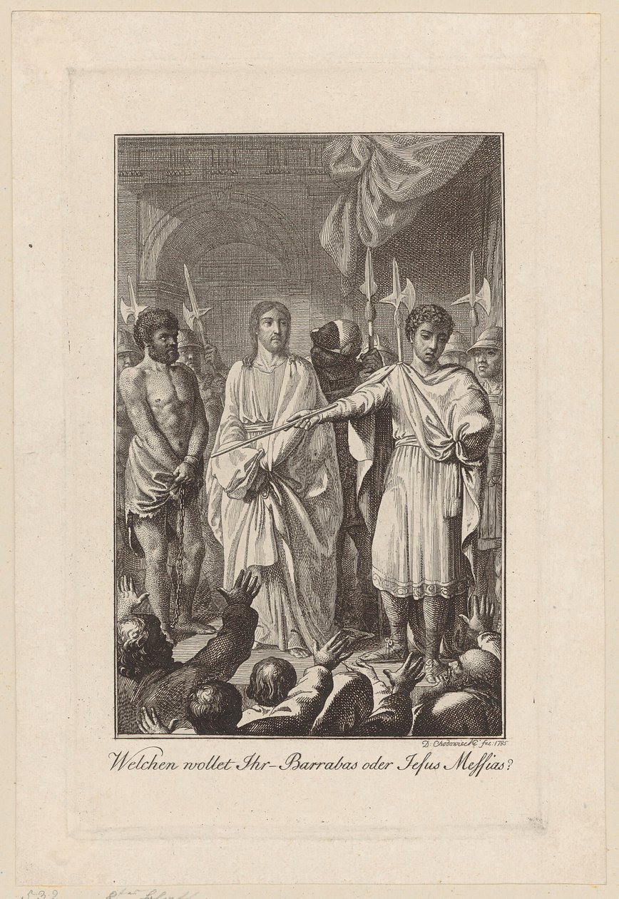 Jesús y Barrabás ante Pilato de Daniel Nikolaus Chodowiecki