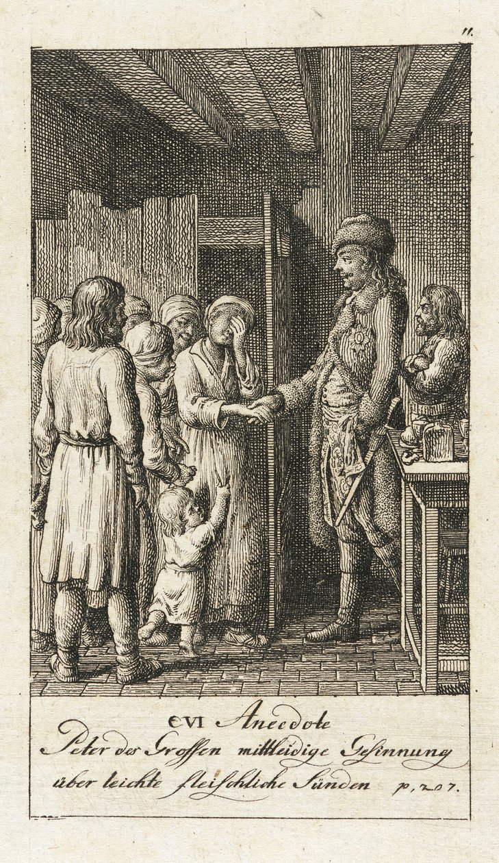 Anécdotas originales de Pedro el Grande de Daniel Nikolaus Chodowiecki