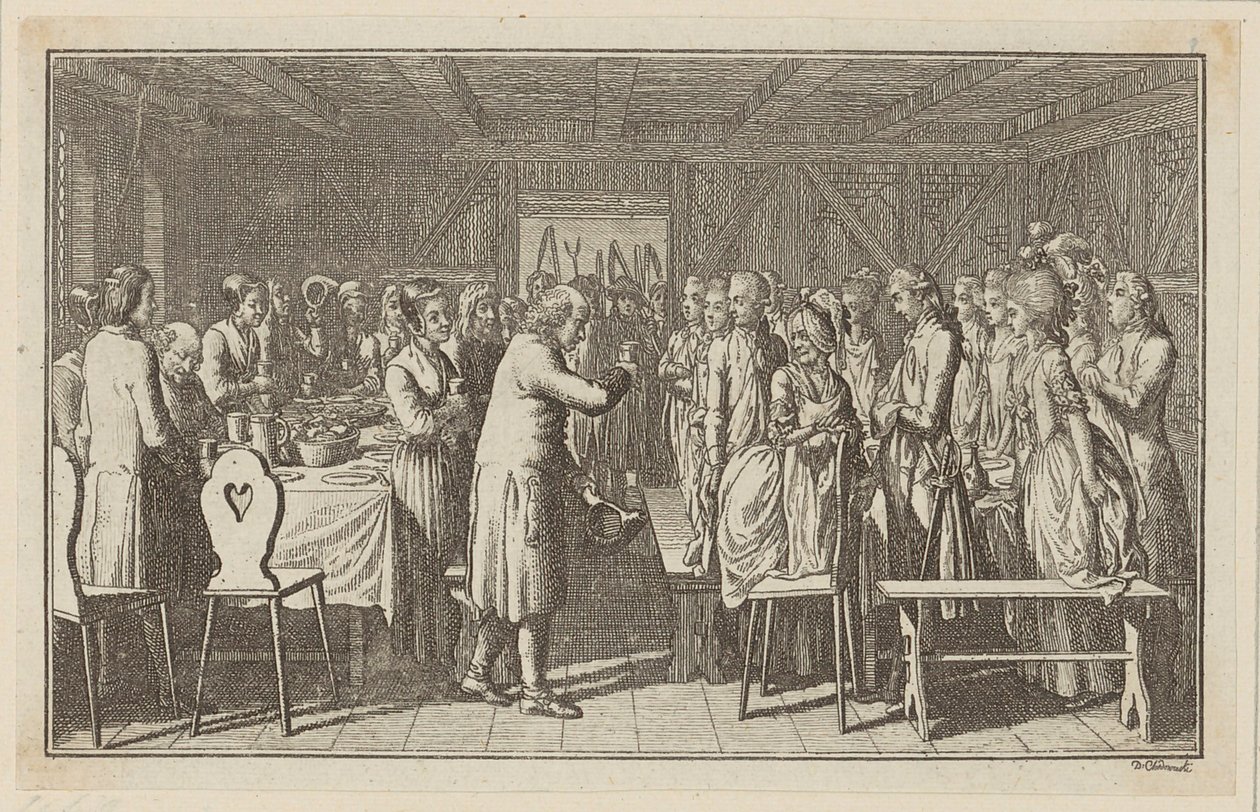 La fiesta de Paul Erdmann de Daniel Nikolaus Chodowiecki