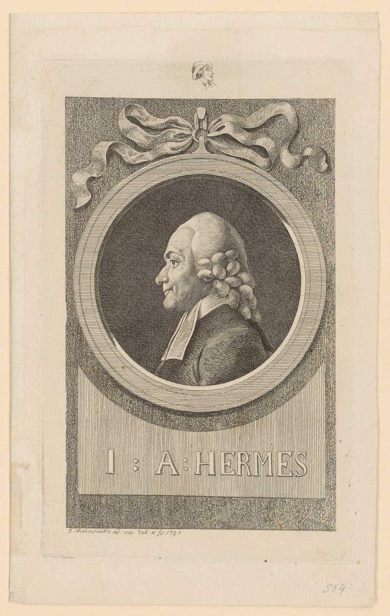 Retrato de Ioh. Aug. Hermes de Daniel Nikolaus Chodowiecki