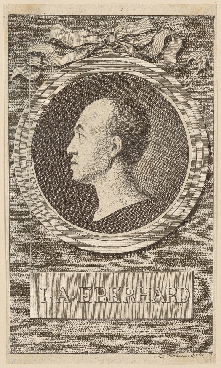 Retrato del profesor J. A. Eberhard de Daniel Nikolaus Chodowiecki