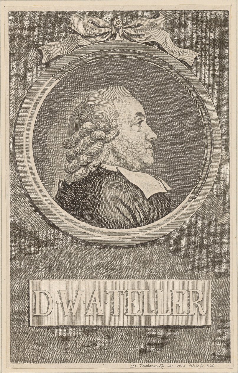 Retrato de Wilhelm Abraham Teller de Daniel Nikolaus Chodowiecki