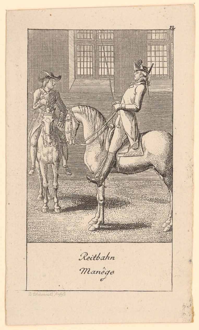 Pista de equitación de Daniel Nikolaus Chodowiecki