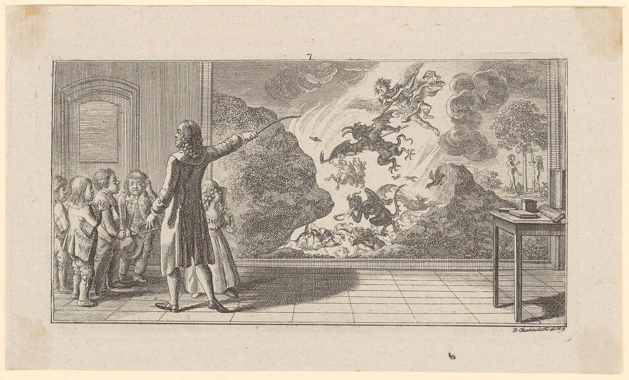 Sala del maestro de escuela de Daniel Nikolaus Chodowiecki