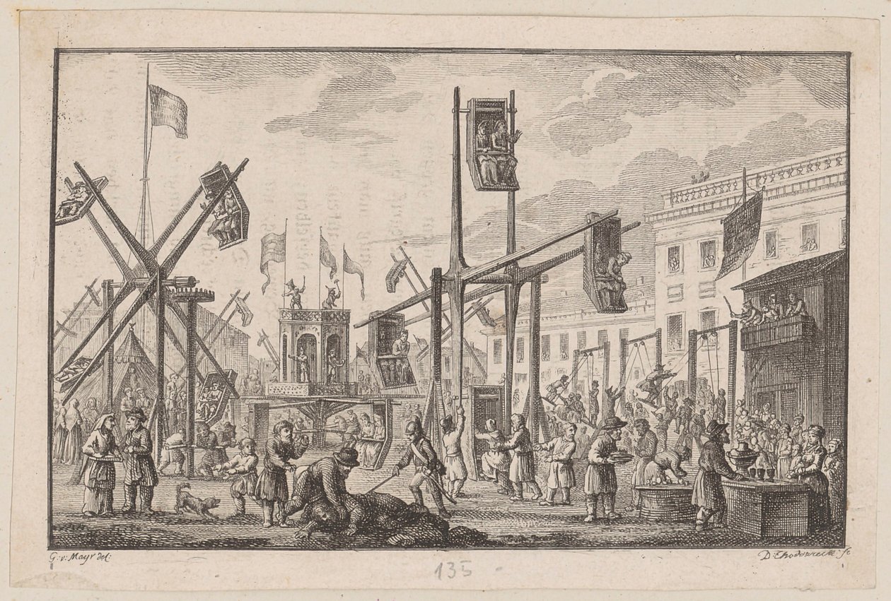 Fiesta de los columpios de San Petersburgo de Daniel Nikolaus Chodowiecki