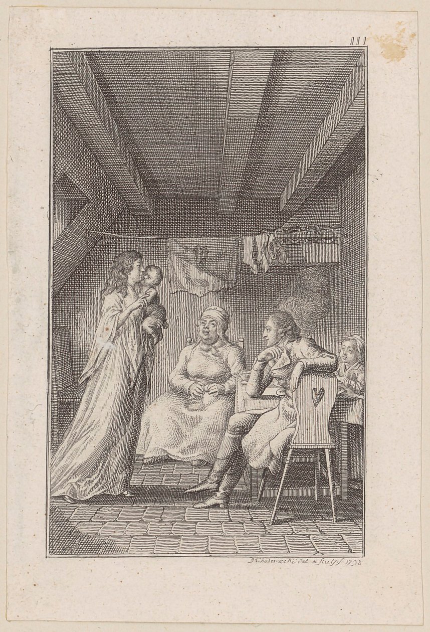 Escena en otra posada de Daniel Nikolaus Chodowiecki