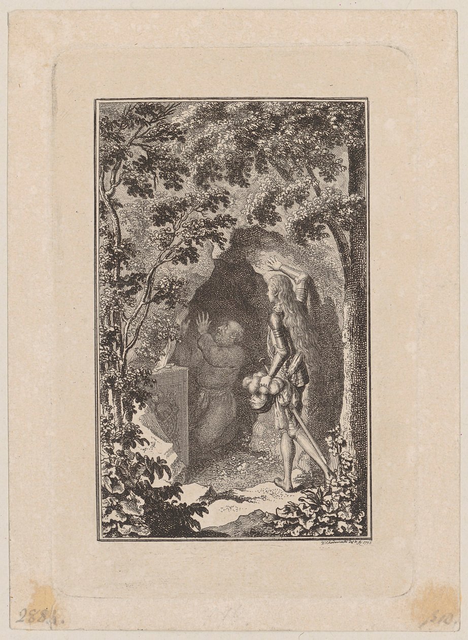 Grabado en cobre de la portada de «Scenen», de Mühlenpfordt de Daniel Nikolaus Chodowiecki