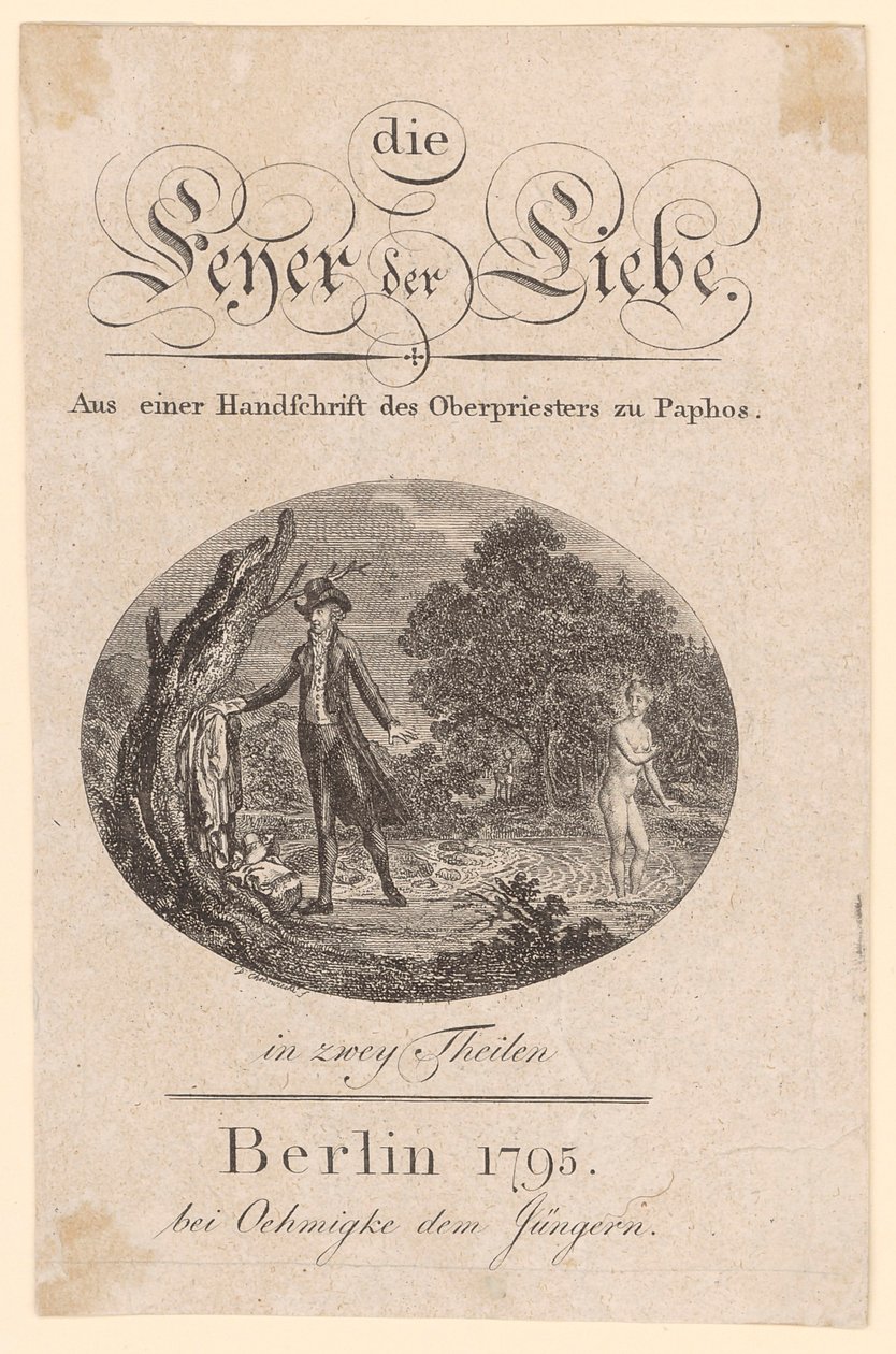 Ilustración de portada de «Feyer der Liebe» de Daniel Nikolaus Chodowiecki