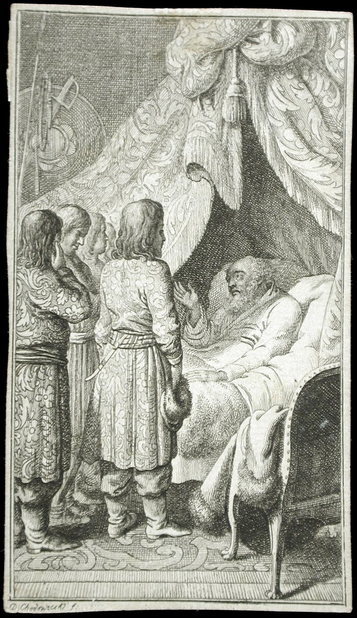 Página de título de «La historia de Katherine» de Daniel Nikolaus Chodowiecki
