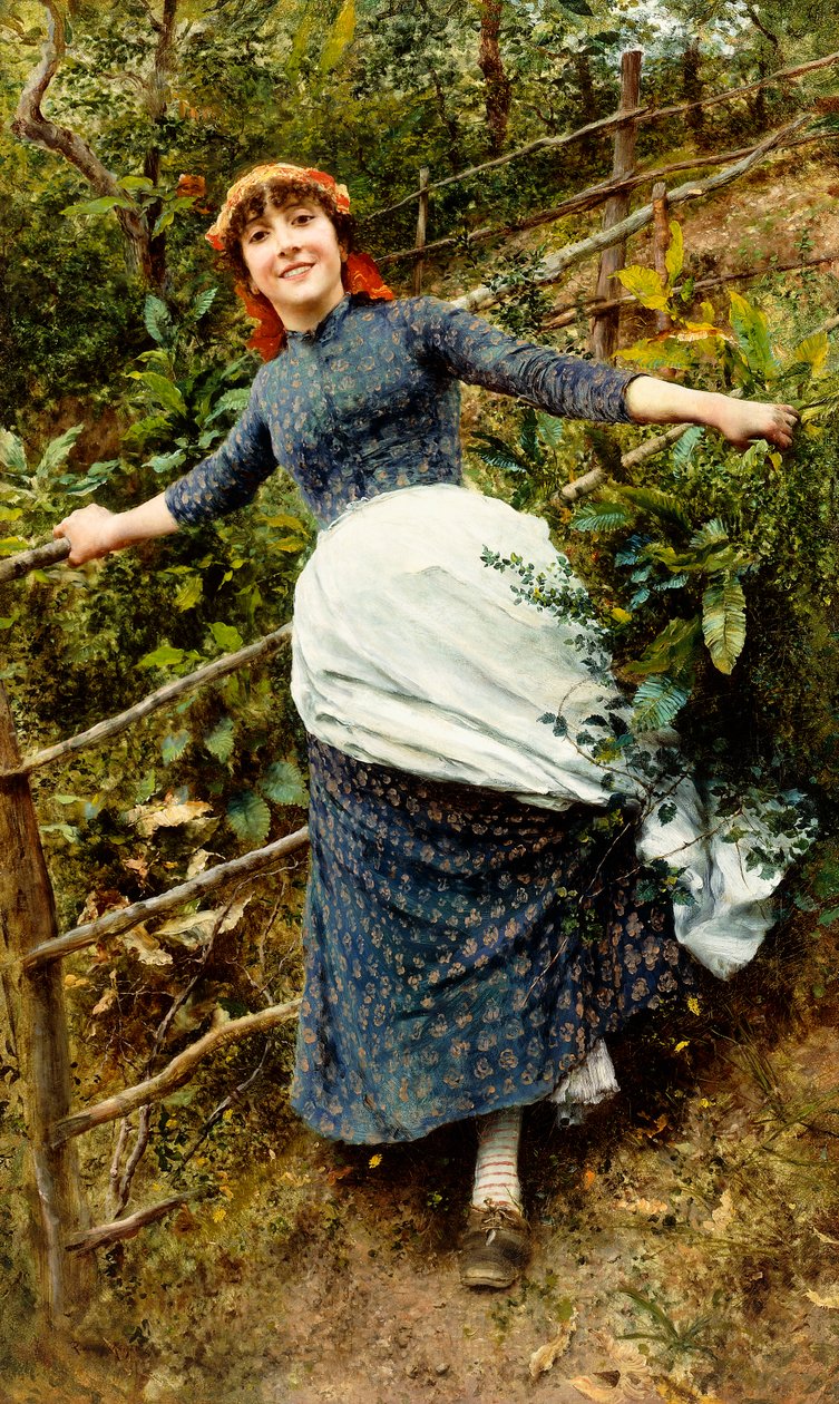 Una locura de verano, 1880s de Daniel Ridgway Knight