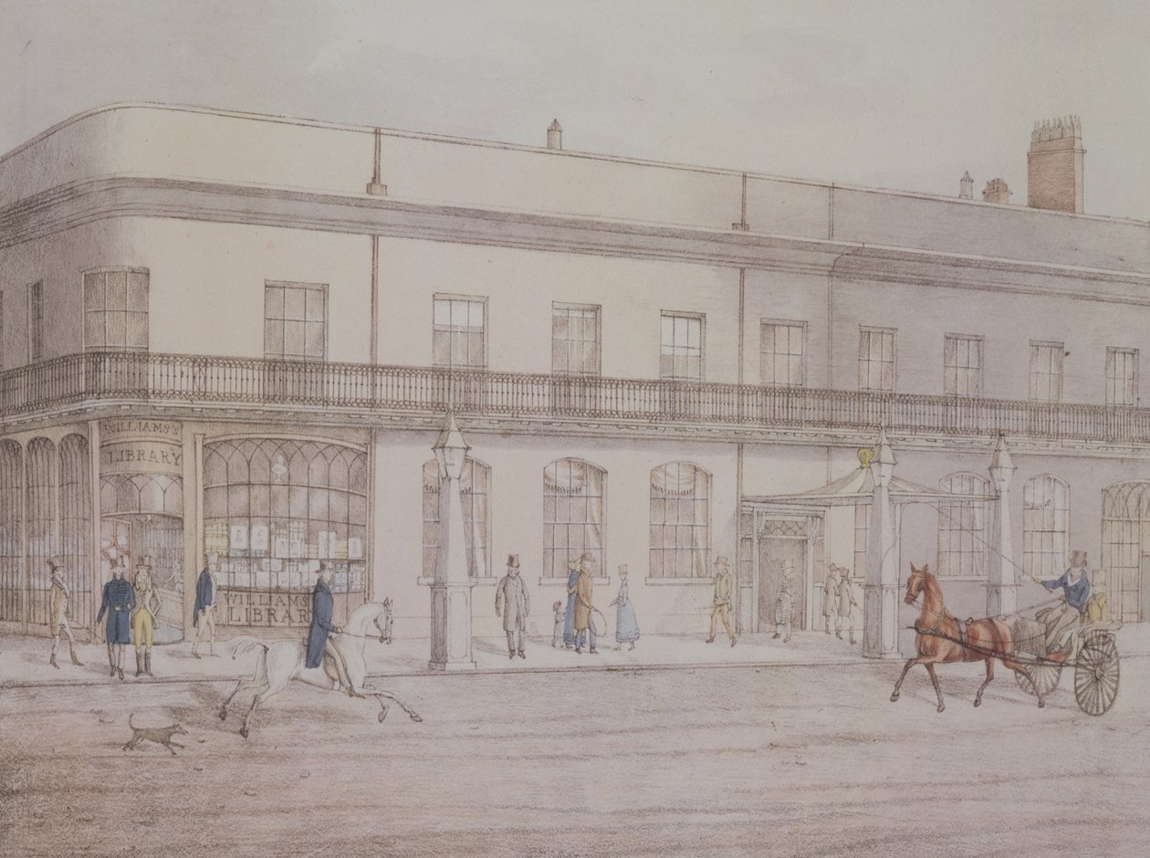 Salas de asamblea y biblioteca Williams, Cheltenham, 1821 de Daniel Thomas Egerton