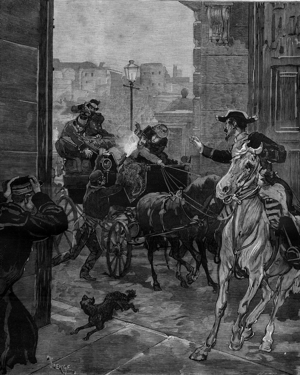 Intento de asesinato del Rey Alfonso XII (1857-1885), 30 de diciembre de Daniel Urrabieta Vierge