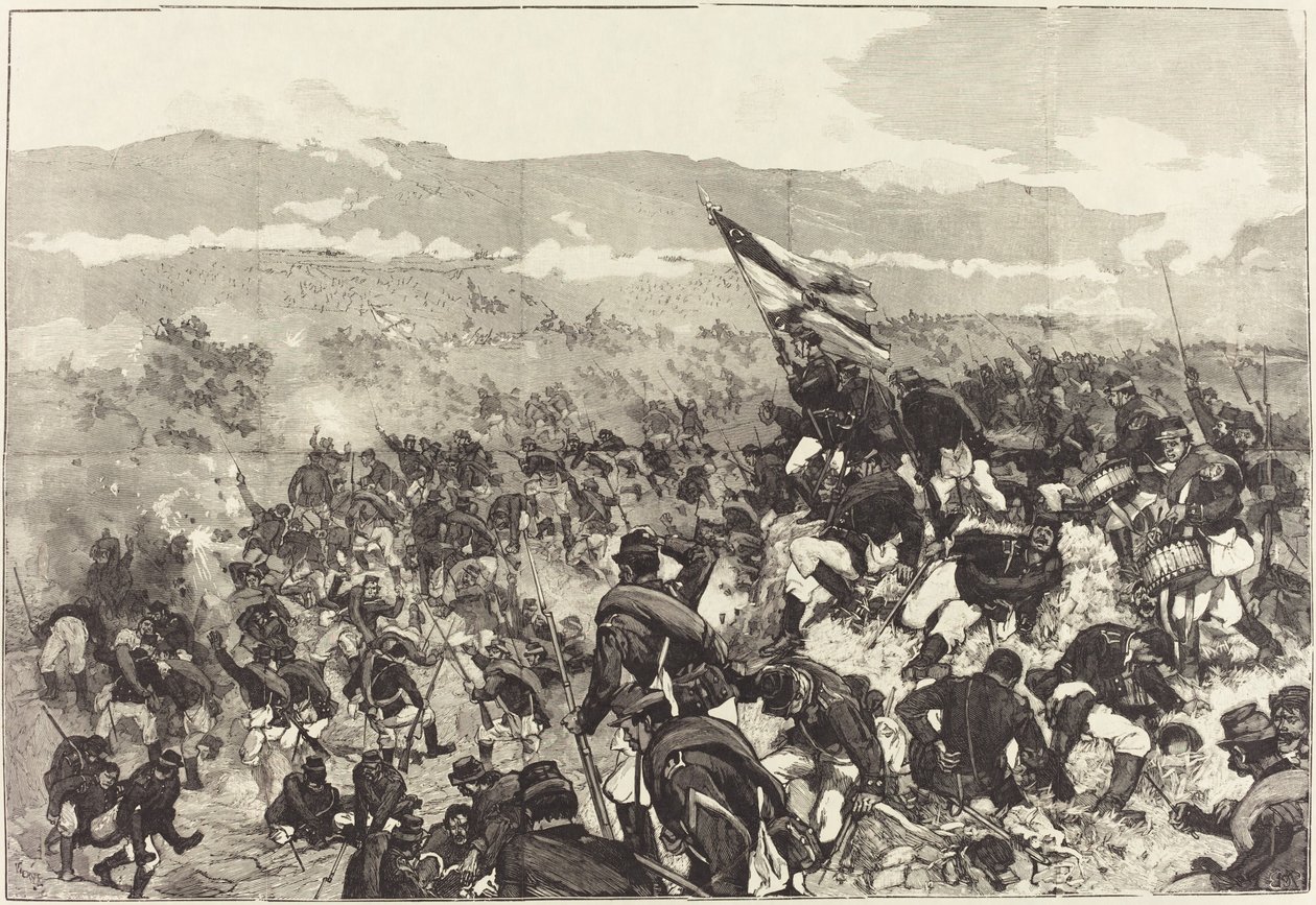 Batalla de Plevna. El 30 de julio, Ataque de las Alturas, 1883-1890 de Daniel Urrabieta Vierge