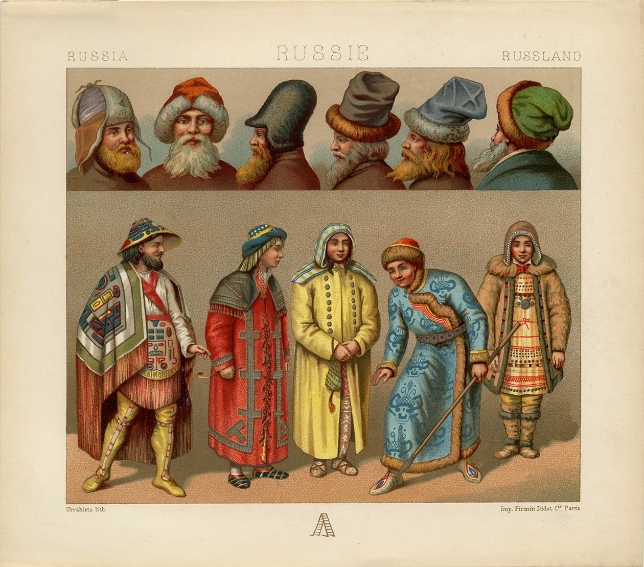 Vestimenta Rusa, 1880 de Daniel Urrabieta Vierge