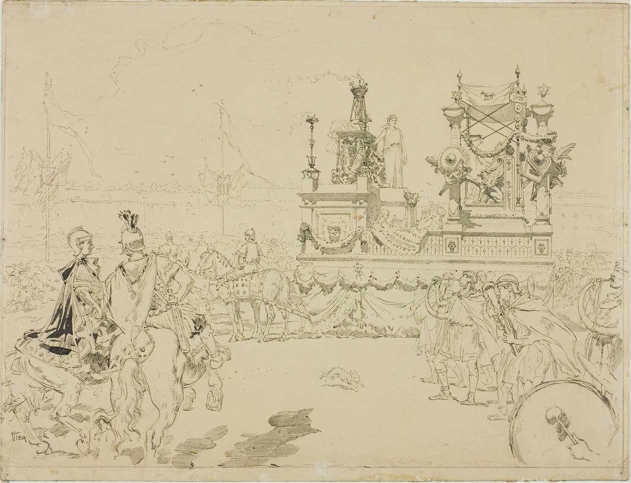 Escena de las Fiestas de Rennes de Daniel Urrabieta Vierge