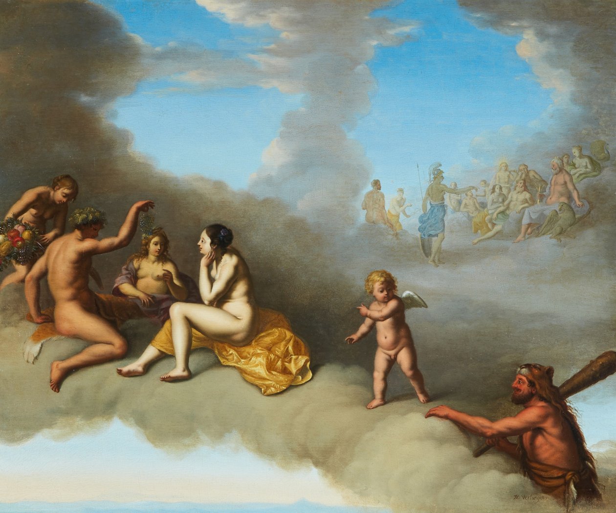 Asamblea de los Dioses con la Apoteosis de Hércules de Daniel Vertangen