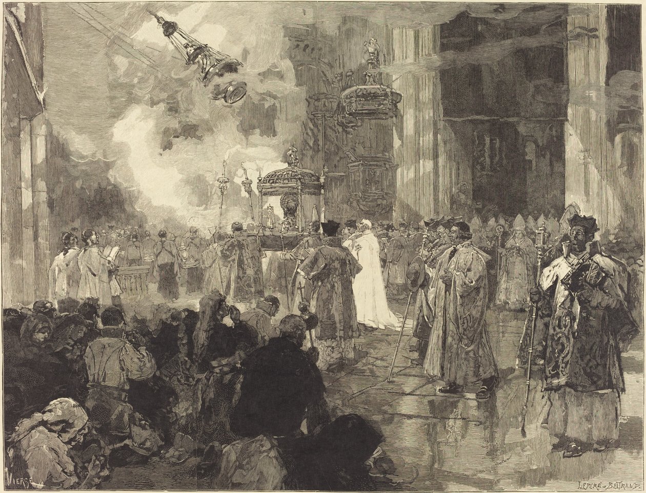 Las Fiestas de Santiago de Compostela: La Procesión de las Reliquias de Daniel Vierge