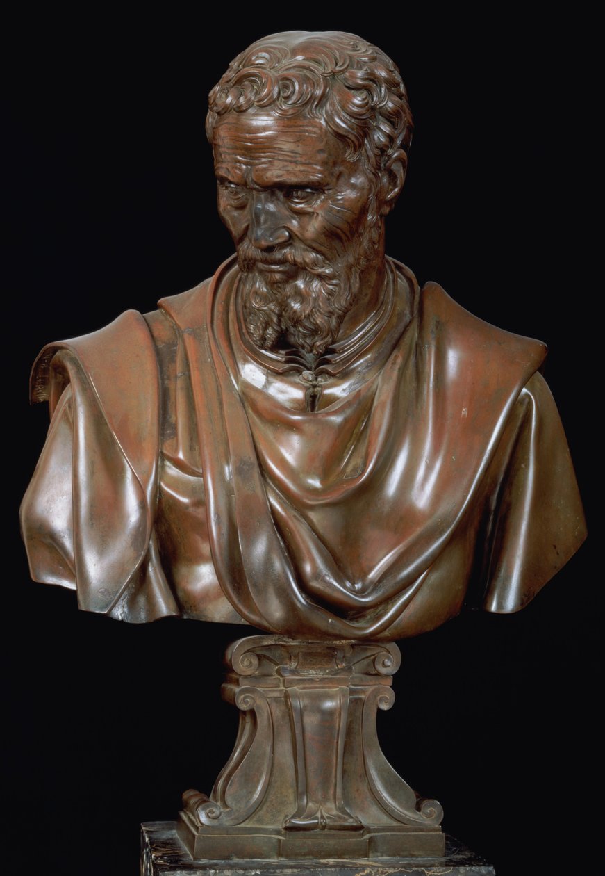 Busto retrato de Miguel Ángel Buonarroti (1475-1564) de Daniele da Volterra