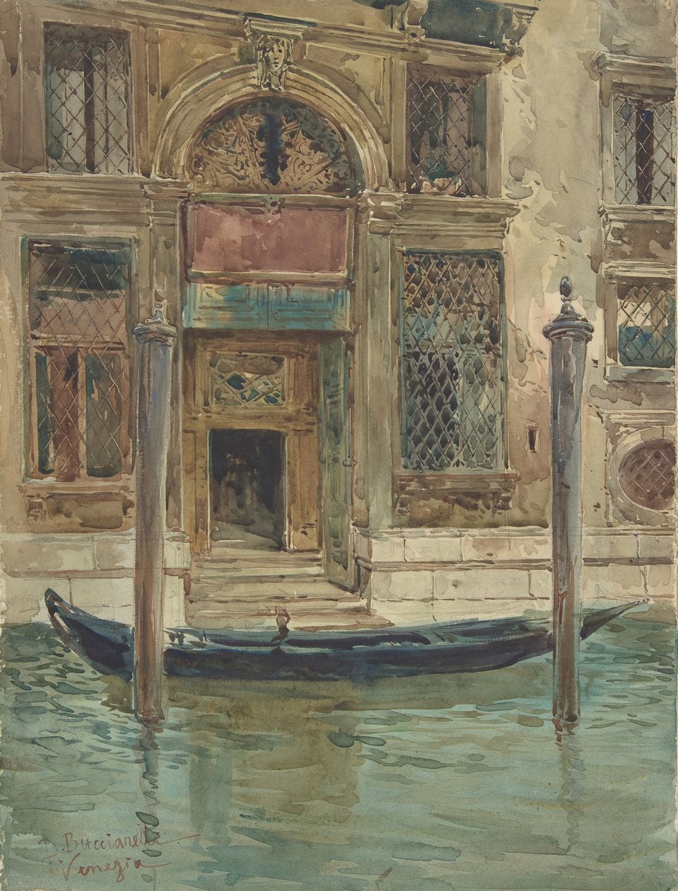Portal de un palacio veneciano, 1839-1911 de Daniele Bucciarelli