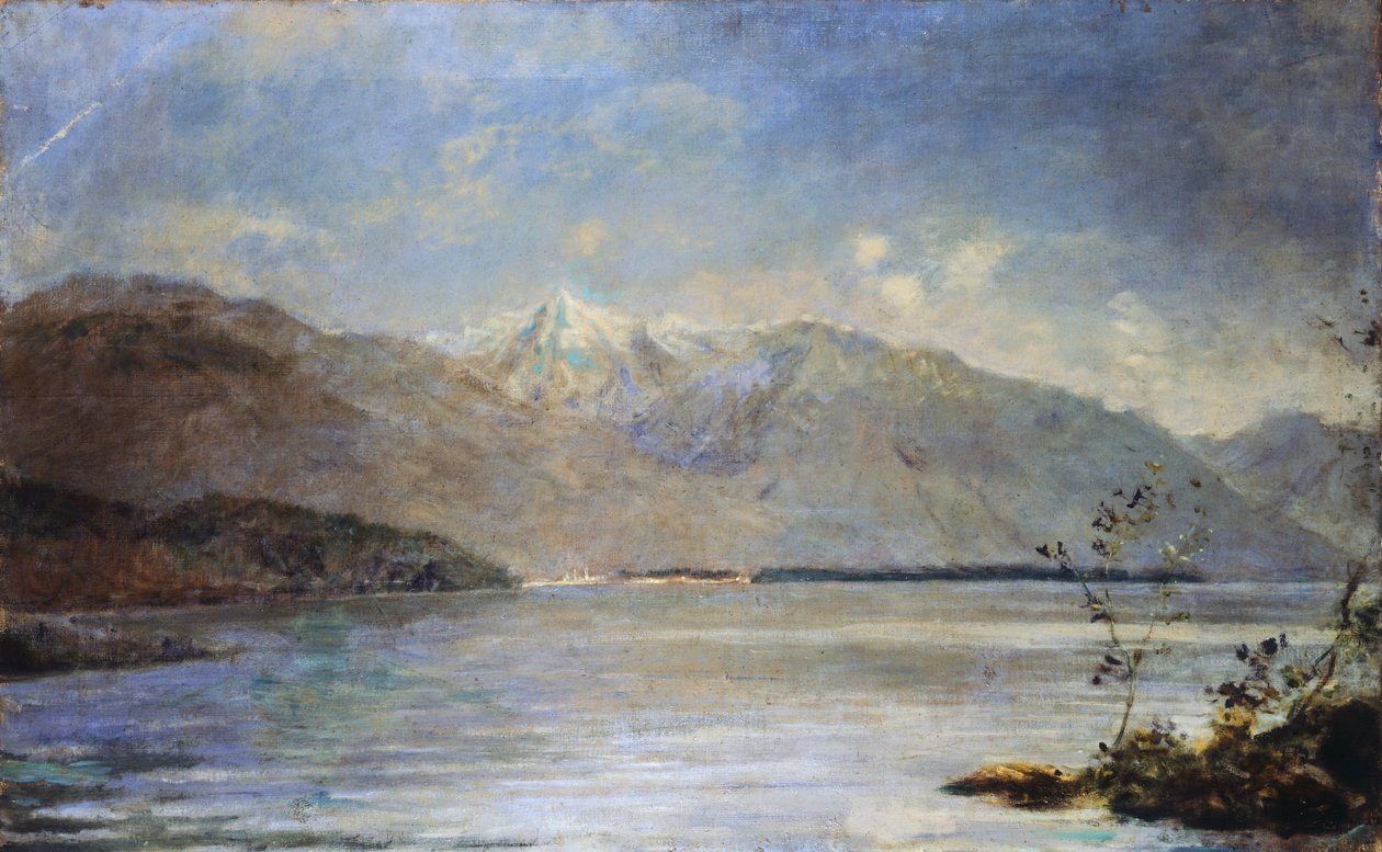 Ascona con vistas a las islas de Saint-Leger, por Daniele Ranzoni de Danielle Ranzoni