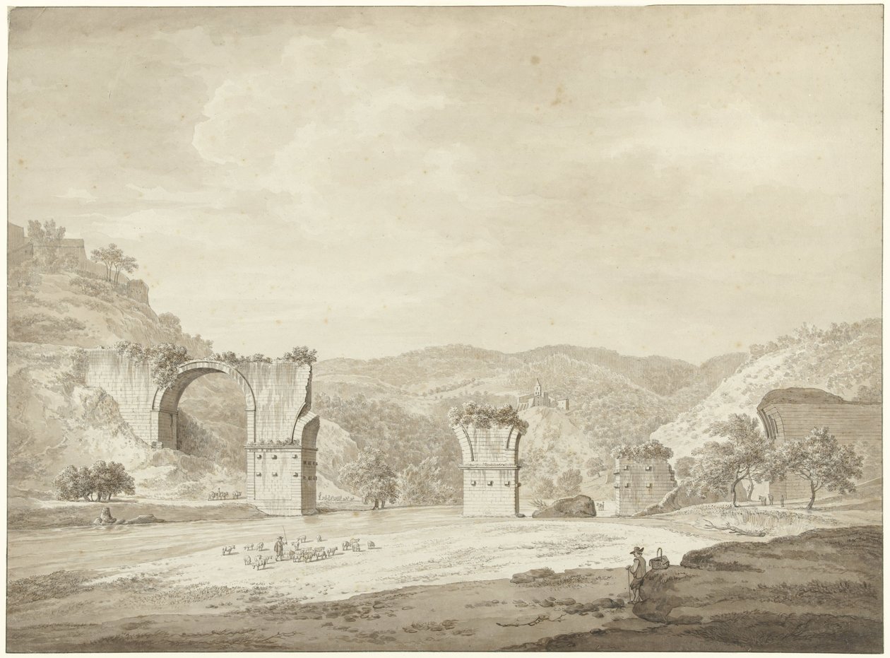 Ruinas del Puente de Augusto en Narni, Italia de Daniël Dupré