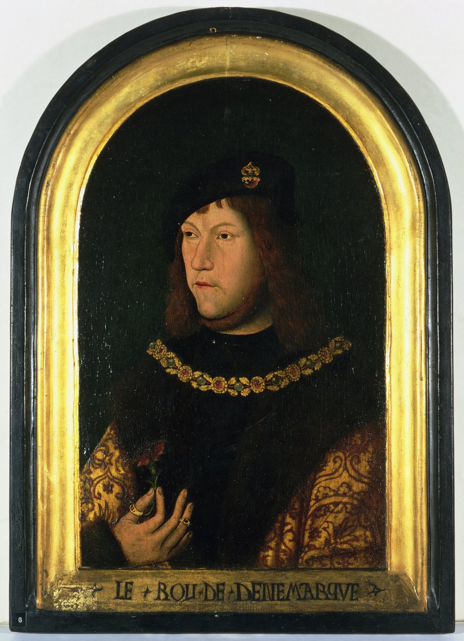 Federico I (1471-1533) Rey de Dinamarca, c.1520 (óleo sobre tabla) de Danish School