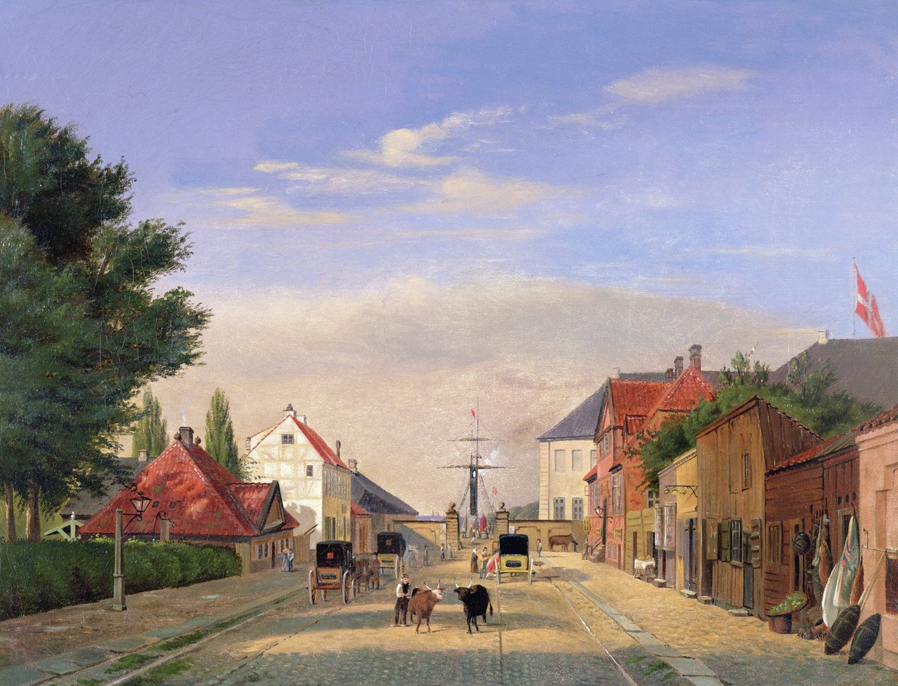 Escena callejera de Danish School