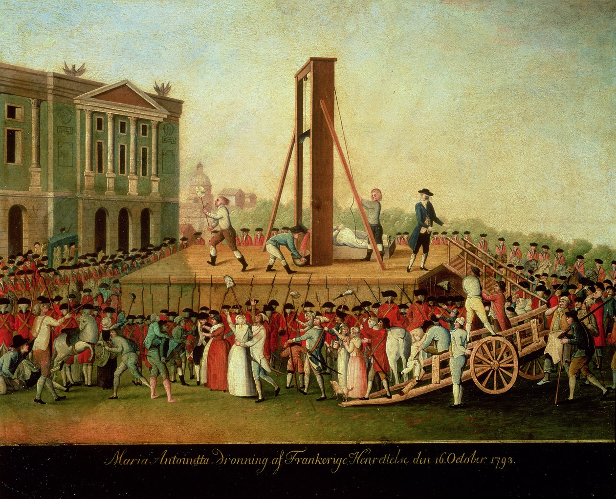 La ejecución de María Antonieta (1755-93) 16 de octubre de 1793 de Danish School