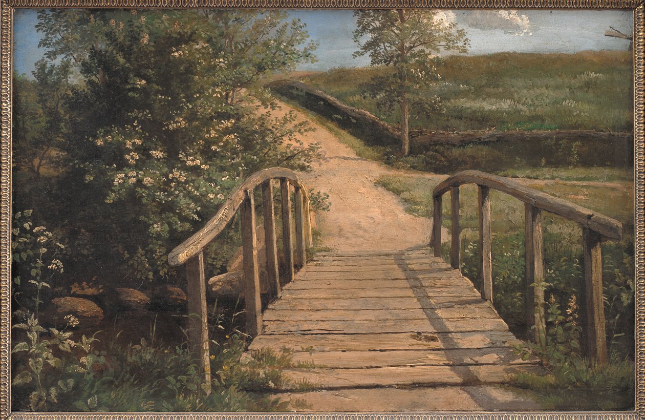 Puente sobre un arroyo en Assens, Funen de Dankvart Dreyer