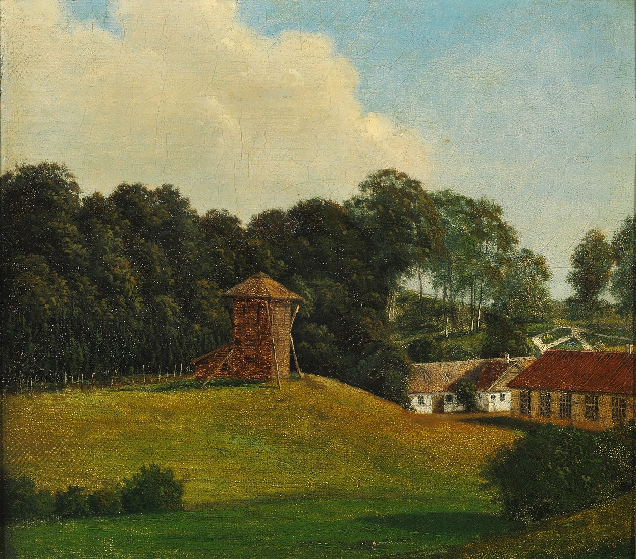 Danés:  Parti fra "Mariendal ved Assens" Vista de Mariendal cerca de Assens de Dankvart Dreyer