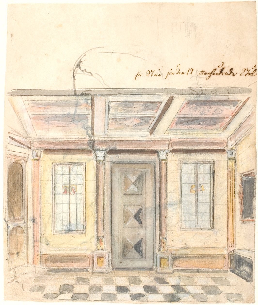 Una sala del estilo del siglo XVII de Dankvart Dreyer