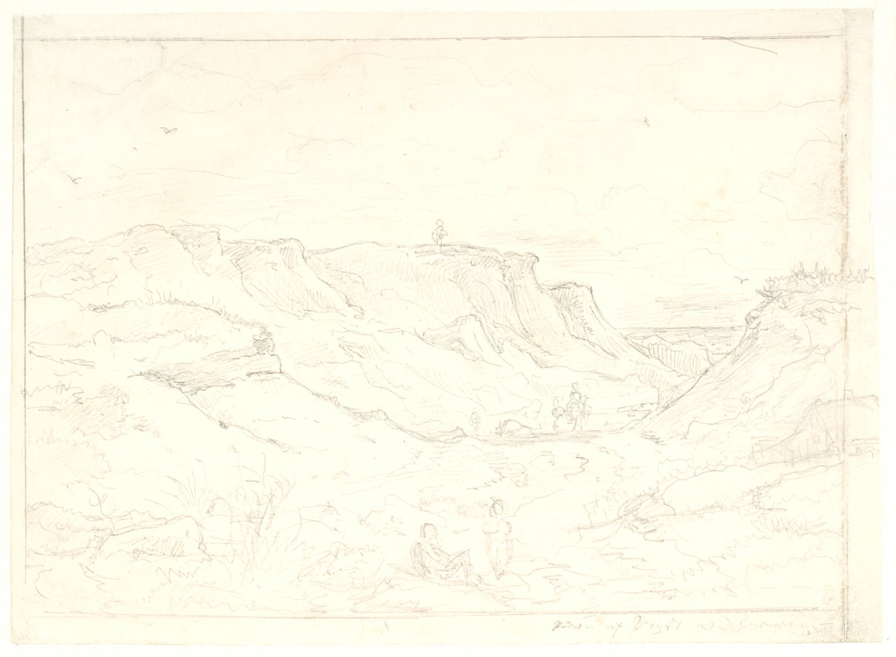 Paisaje de acantilados en Bovbjerg de Dankvart Dreyer