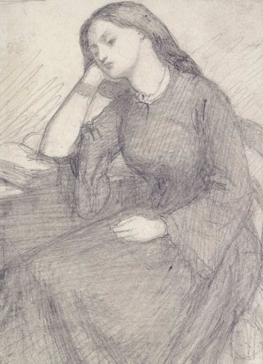 Retrato de Elizabeth Siddal, sentada de Dante Gabriel Charles Rossetti