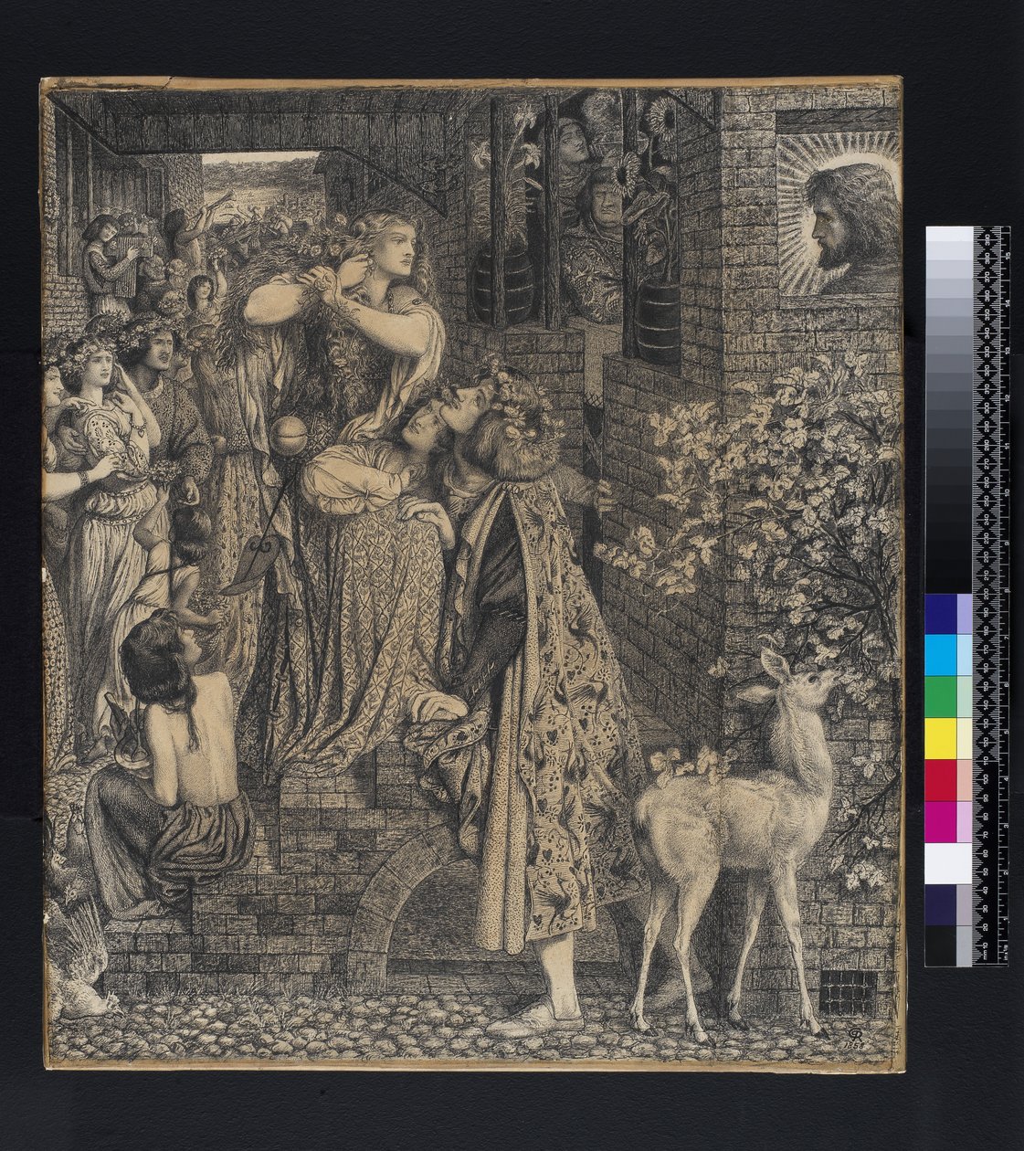 María Magdalena en la puerta de Simón el Fariseo, 1853-9 de Dante Gabriel Charles Rossetti