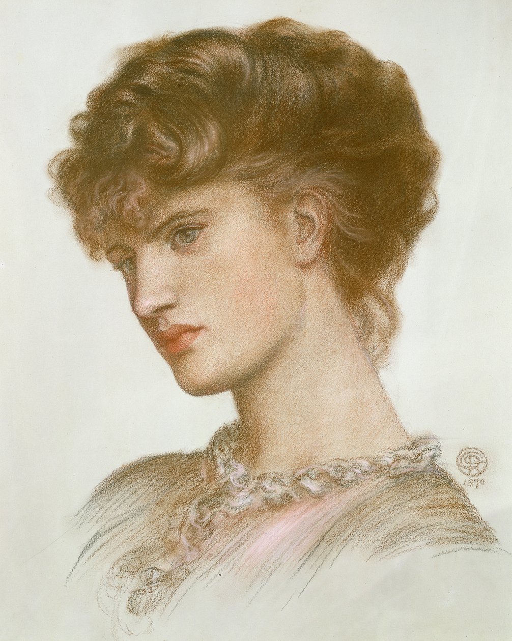 Retrato de Aglaia Coronio (de soltera Ionides) 1870 de Dante Gabriel Charles Rossetti