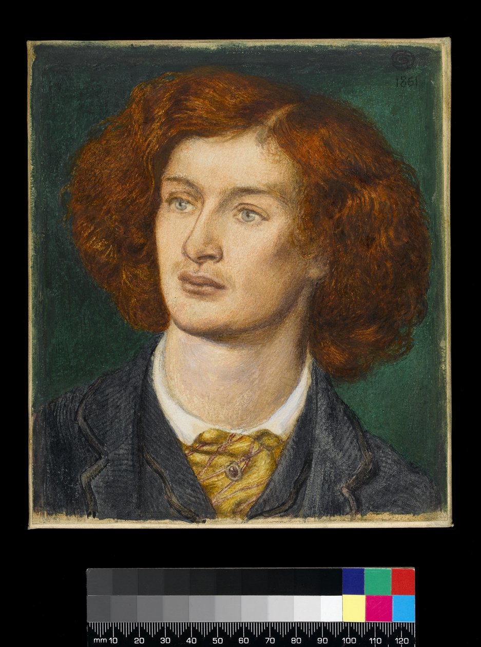 Retrato de Algernon Charles Swinburne de Dante Gabriel Charles Rossetti