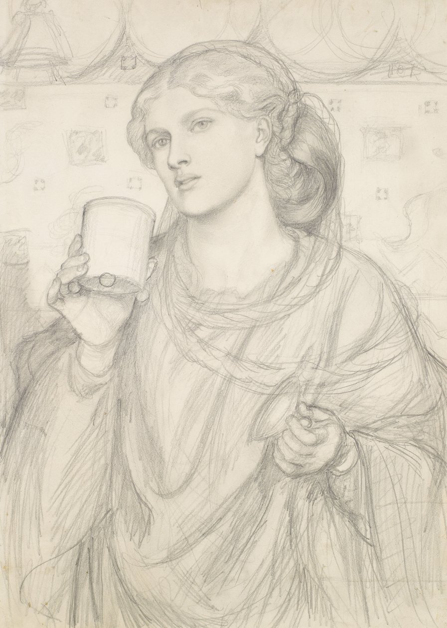 La copa amorosa de Dante Gabriel Charles Rossetti