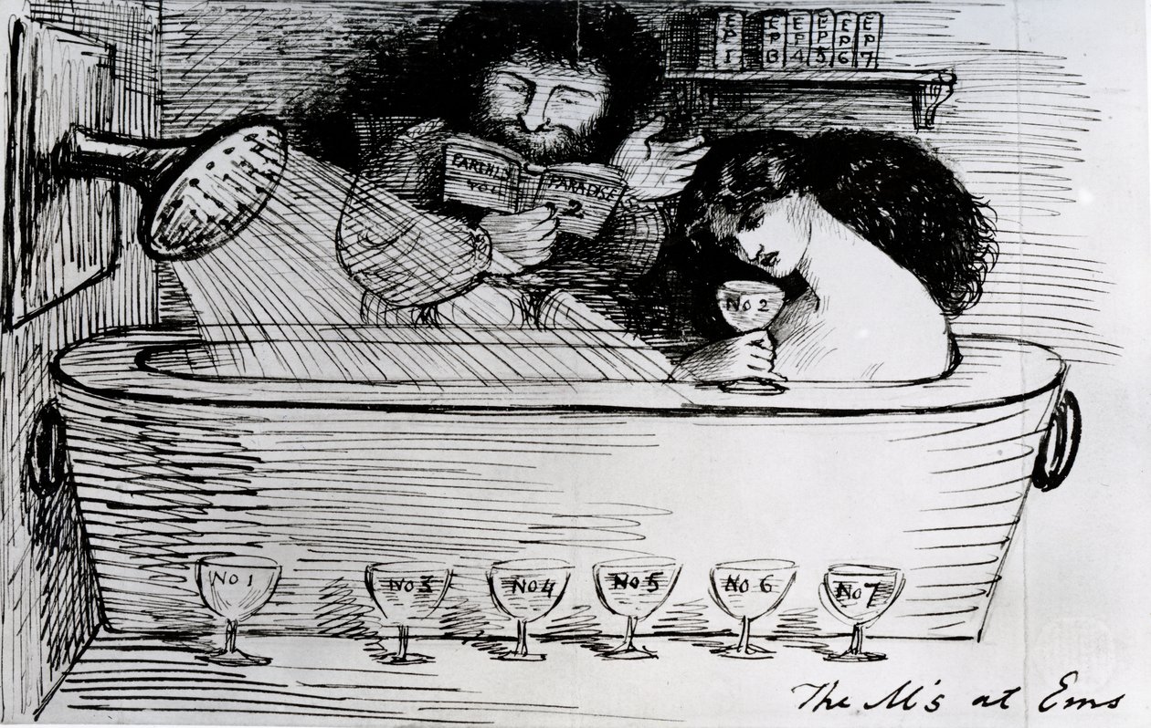 Los M en Ems, 1869 de Dante Gabriel Charles Rossetti