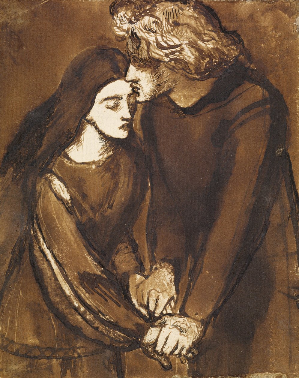 Dos Amantes de Dante Gabriel Charles Rossetti