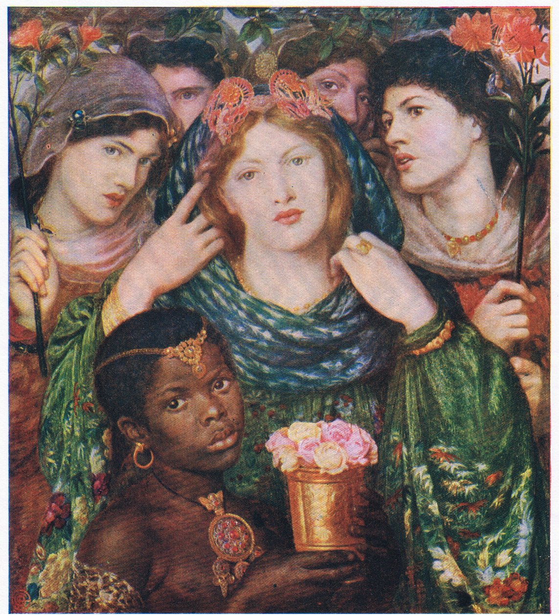 The Beloved, ilustración de My Magazine (Arthur Mee), c.1920-30 (litografía en color) de Dante Gabriel (after) Rossetti