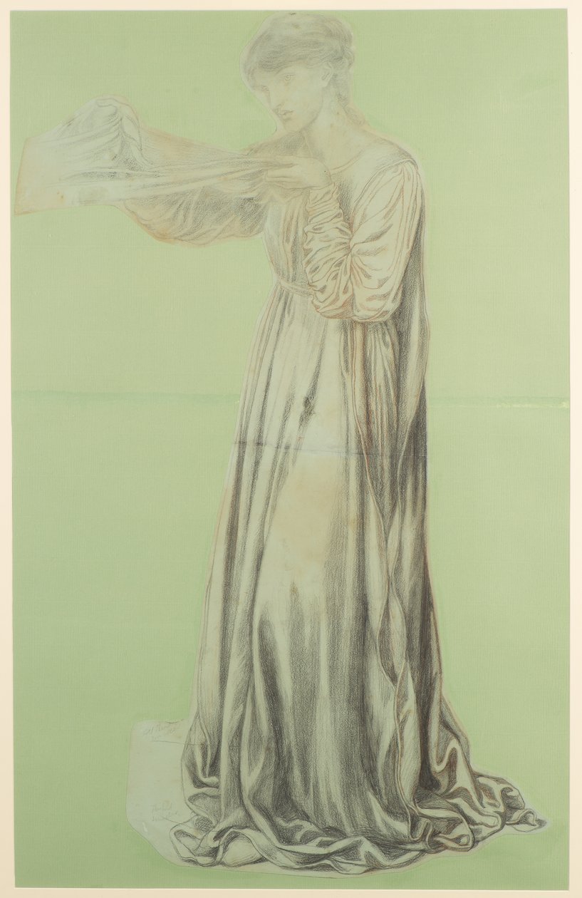 Un estudio para el sueño de Dante de Dante Gabriel Charles Rossetti