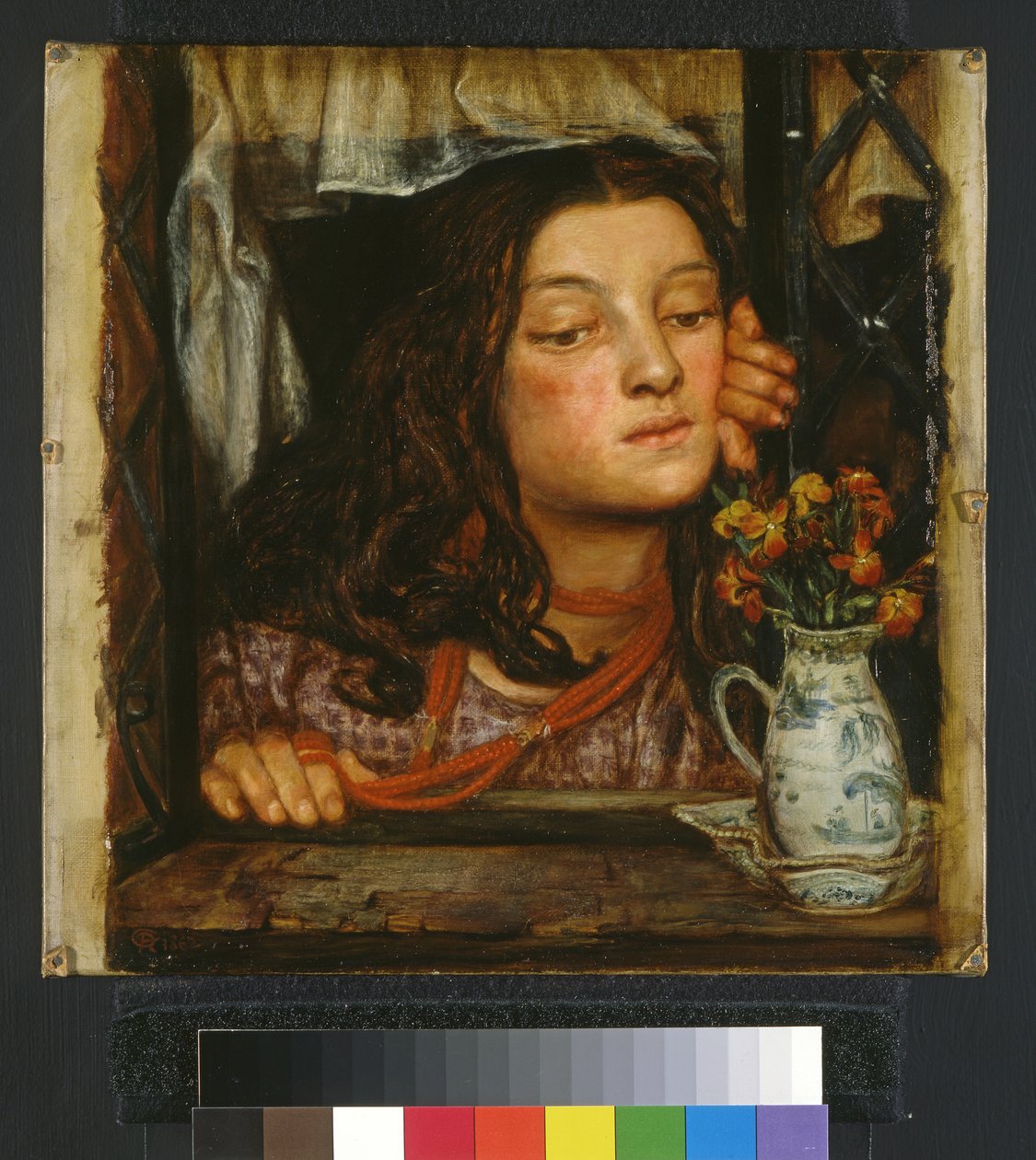 Chica en una celosía, 1862 de Dante Gabriel Charles Rossetti