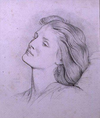 Cabeza de Fanny Cornforth de Dante Gabriel Charles Rossetti