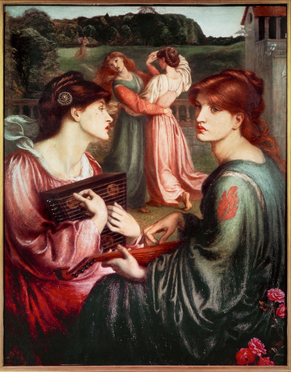 El prado de Bower (pintura sobre lienzo) de Dante Gabriel Charles Rossetti