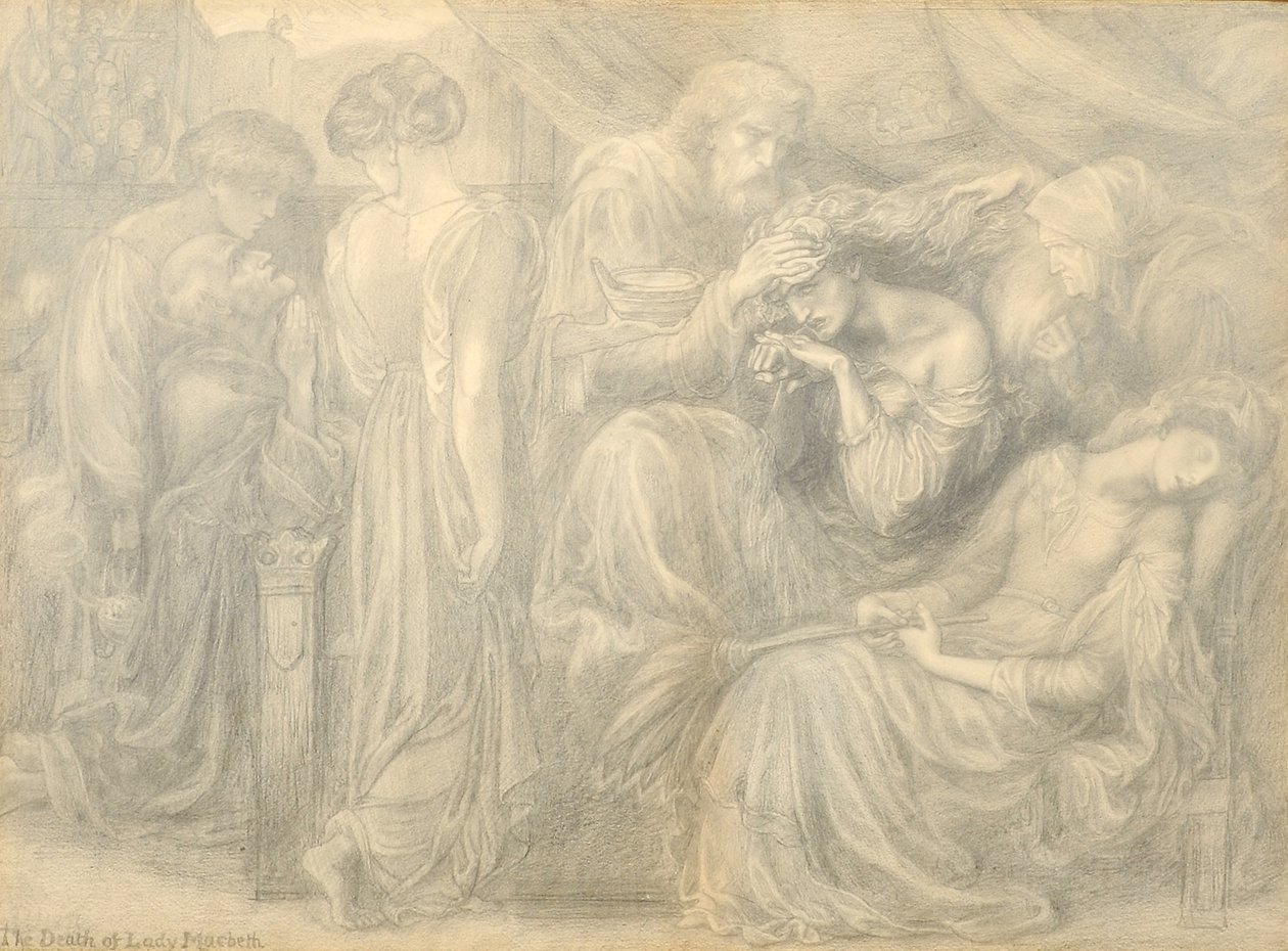 La Muerte de Lady Macbeth, c.1875 de Dante Gabriel Charles Rossetti